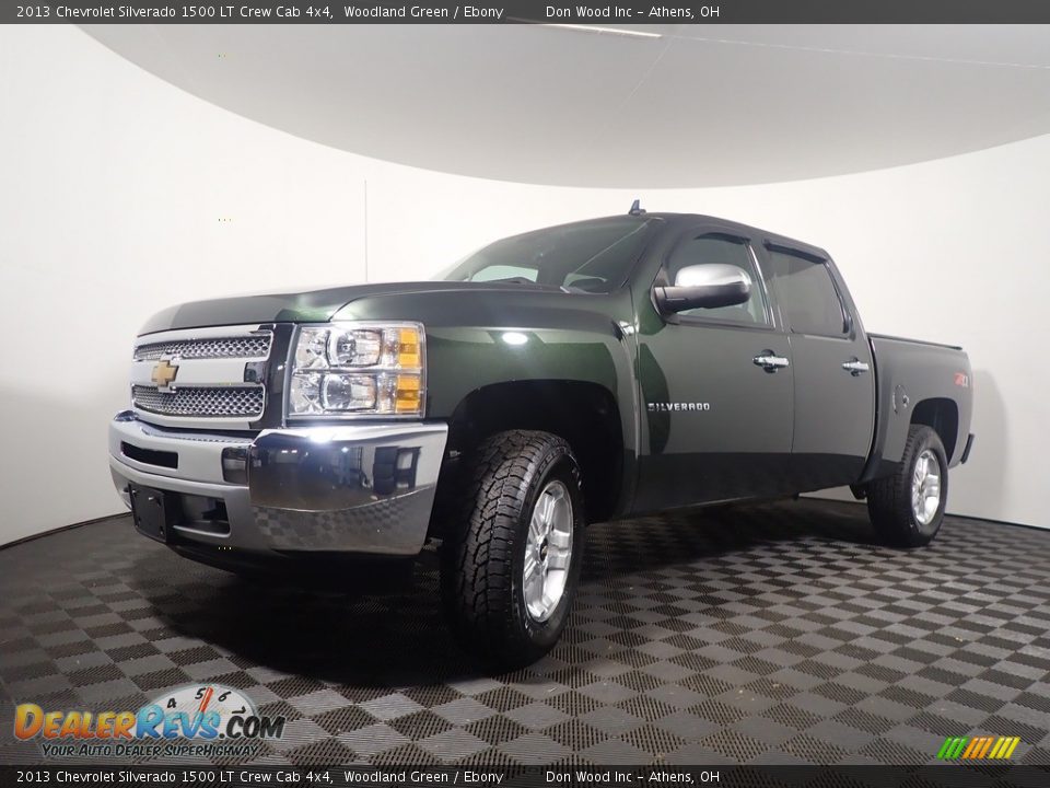 2013 Chevrolet Silverado 1500 LT Crew Cab 4x4 Woodland Green / Ebony Photo #7