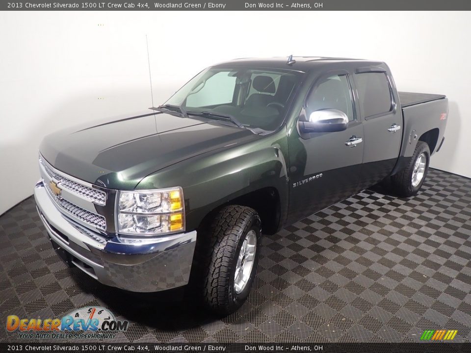 2013 Chevrolet Silverado 1500 LT Crew Cab 4x4 Woodland Green / Ebony Photo #8