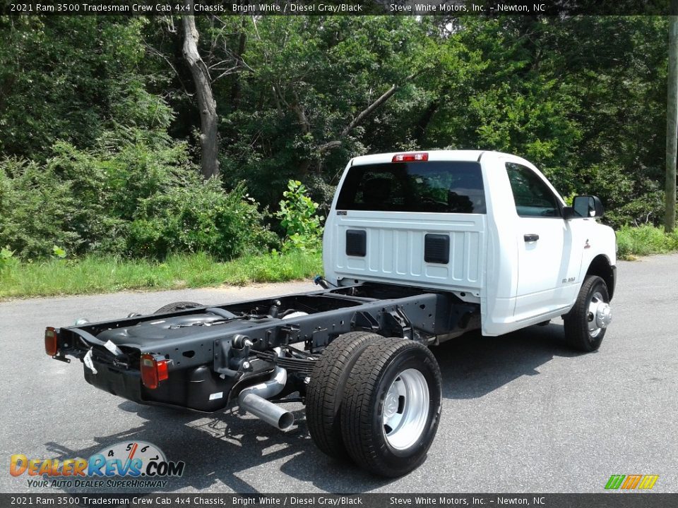 2021 Ram 3500 Tradesman Crew Cab 4x4 Chassis Bright White / Diesel Gray/Black Photo #5