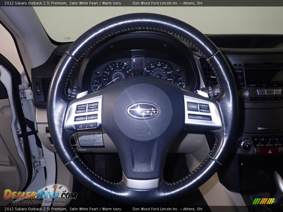 2012 Subaru Outback 2.5i Premium Steering Wheel Photo #26