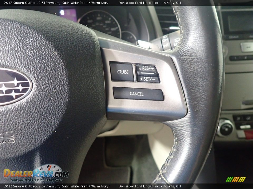 2012 Subaru Outback 2.5i Premium Steering Wheel Photo #29