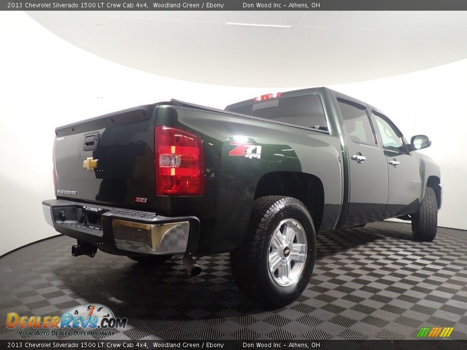 2013 Chevrolet Silverado 1500 LT Crew Cab 4x4 Woodland Green / Ebony Photo #13