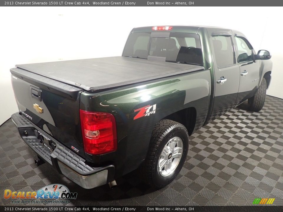 2013 Chevrolet Silverado 1500 LT Crew Cab 4x4 Woodland Green / Ebony Photo #14