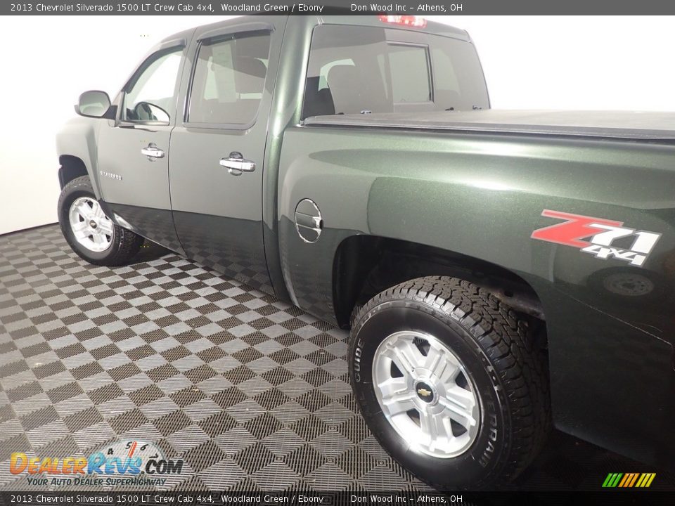2013 Chevrolet Silverado 1500 LT Crew Cab 4x4 Woodland Green / Ebony Photo #15