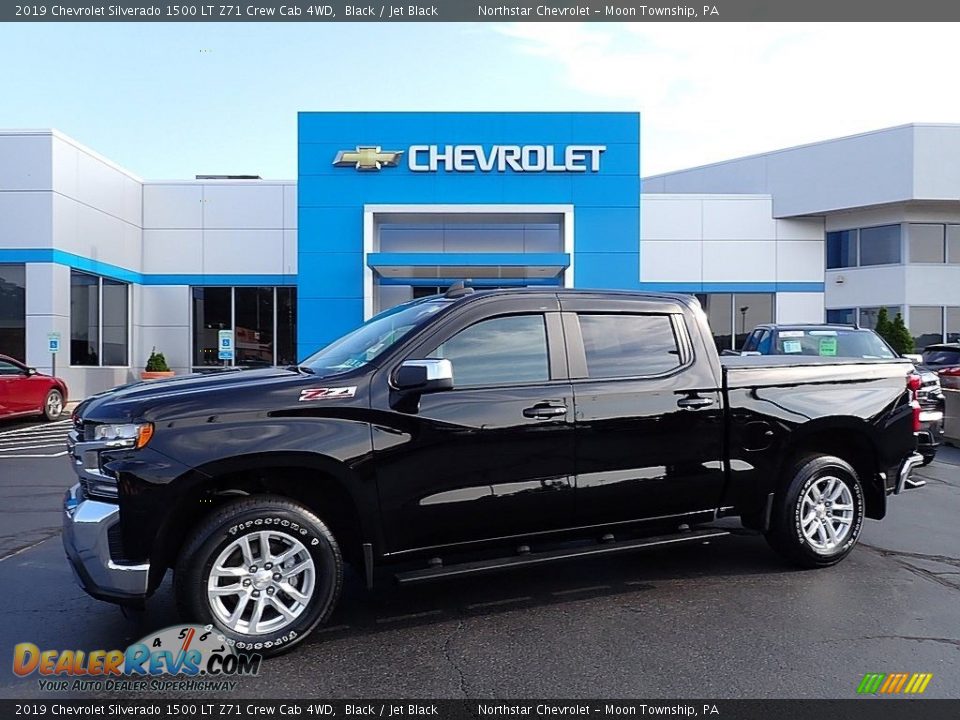 2019 Chevrolet Silverado 1500 LT Z71 Crew Cab 4WD Black / Jet Black Photo #1