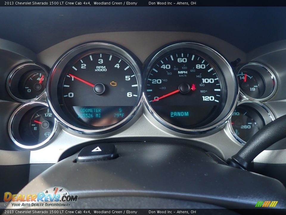 2013 Chevrolet Silverado 1500 LT Crew Cab 4x4 Woodland Green / Ebony Photo #25