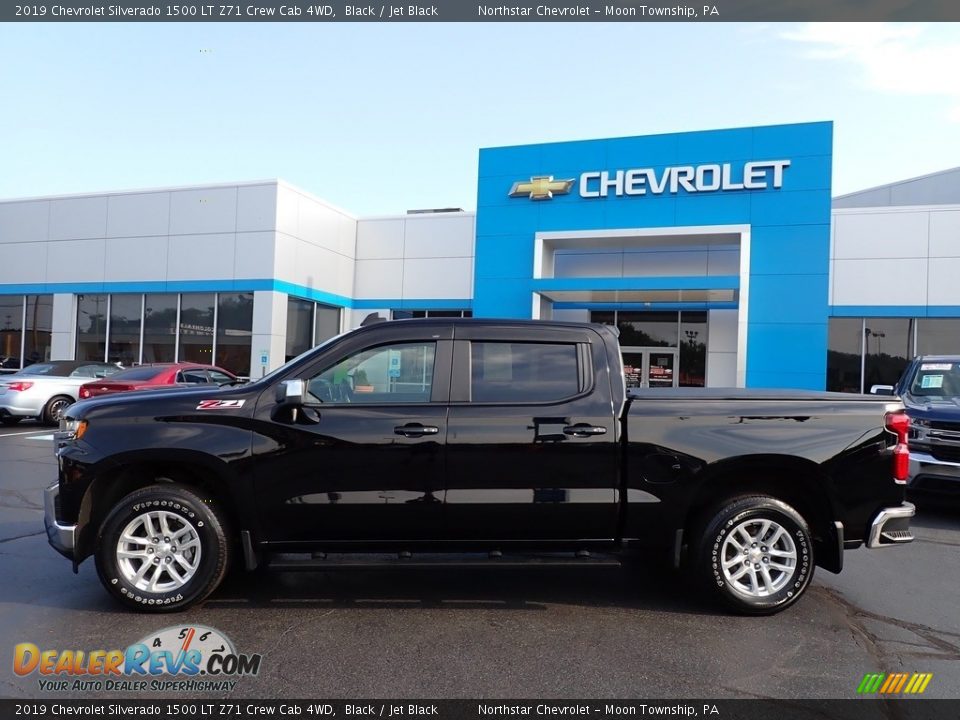 2019 Chevrolet Silverado 1500 LT Z71 Crew Cab 4WD Black / Jet Black Photo #3