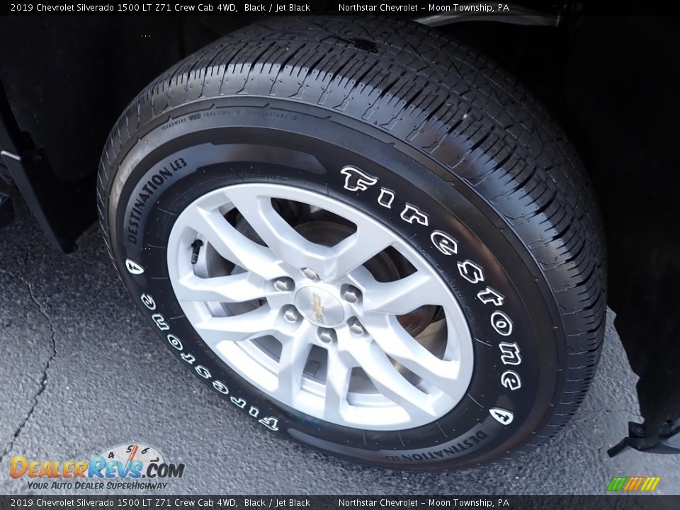 2019 Chevrolet Silverado 1500 LT Z71 Crew Cab 4WD Black / Jet Black Photo #13