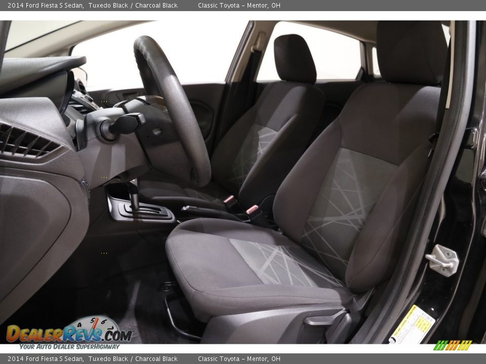 2014 Ford Fiesta S Sedan Tuxedo Black / Charcoal Black Photo #5