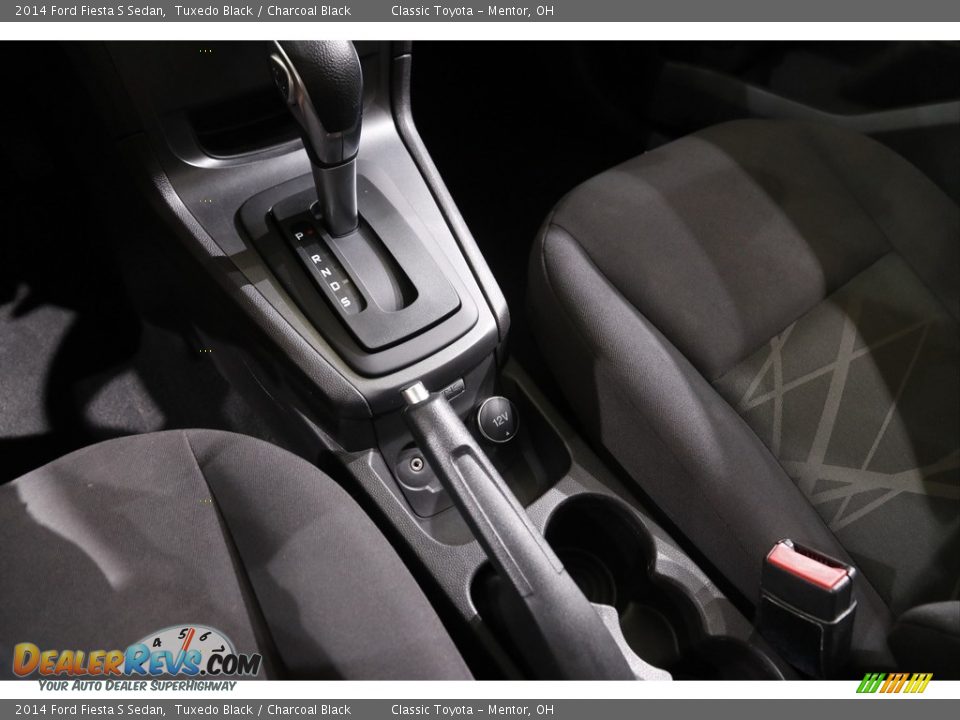 2014 Ford Fiesta S Sedan Tuxedo Black / Charcoal Black Photo #12