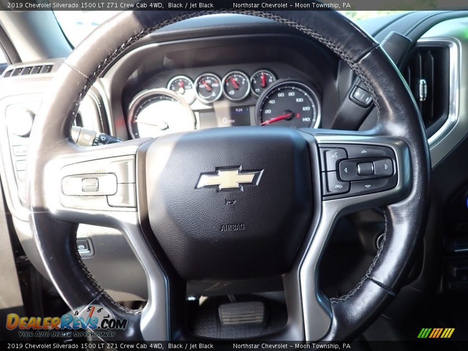 2019 Chevrolet Silverado 1500 LT Z71 Crew Cab 4WD Black / Jet Black Photo #26