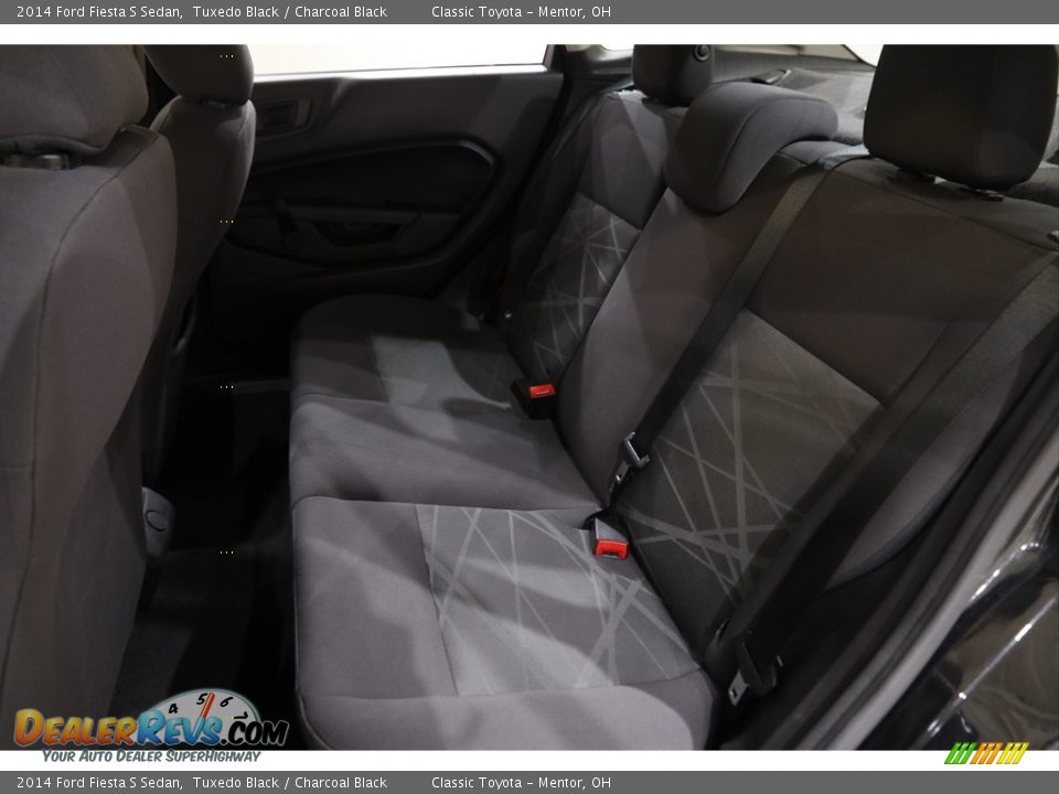2014 Ford Fiesta S Sedan Tuxedo Black / Charcoal Black Photo #16
