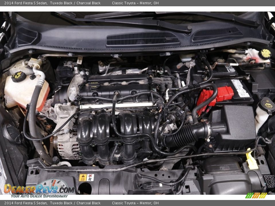 2014 Ford Fiesta S Sedan Tuxedo Black / Charcoal Black Photo #18