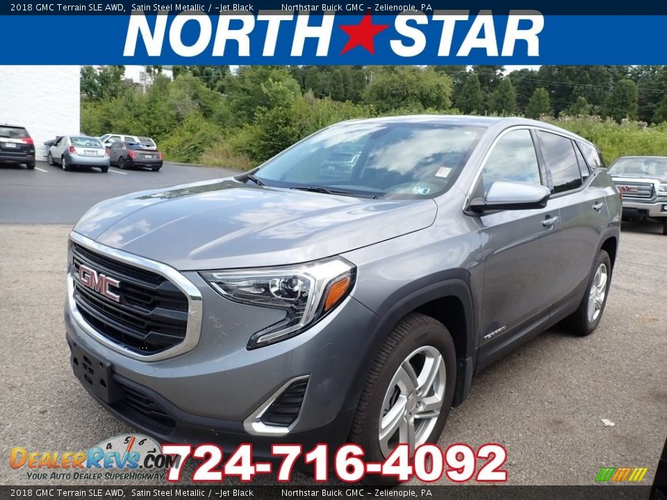 2018 GMC Terrain SLE AWD Satin Steel Metallic / ­Jet Black Photo #1