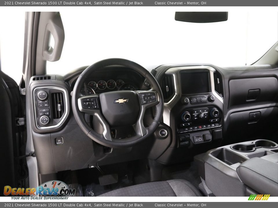 2021 Chevrolet Silverado 1500 LT Double Cab 4x4 Satin Steel Metallic / Jet Black Photo #7