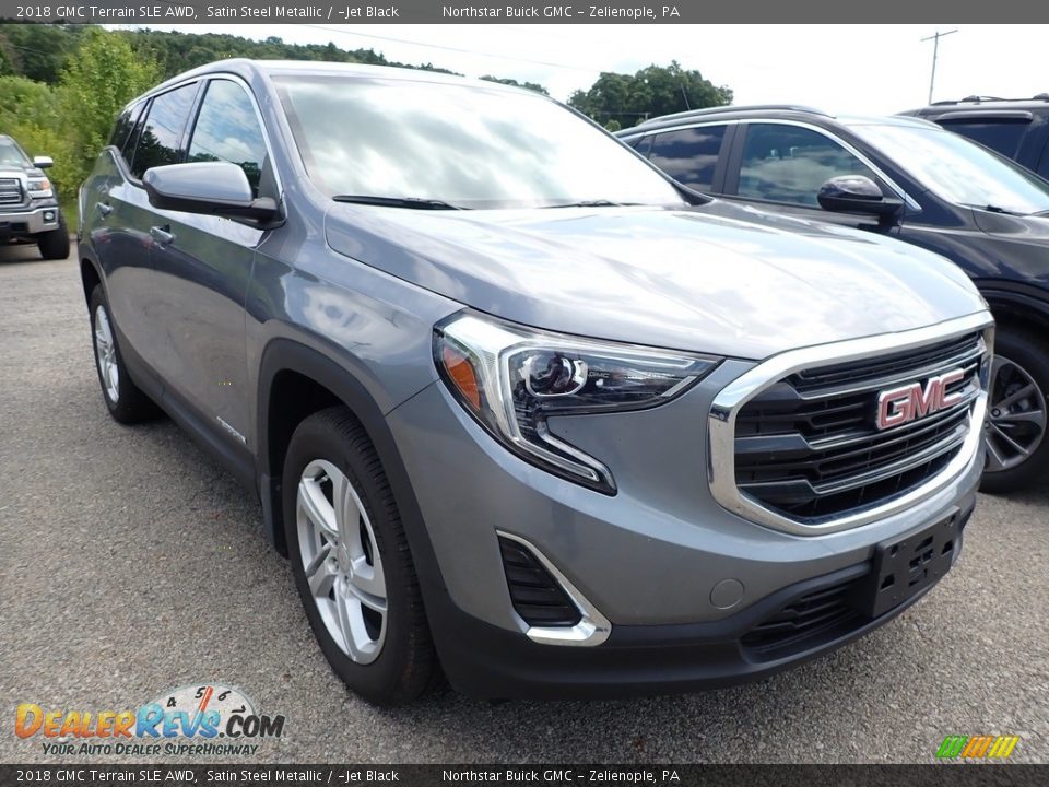 2018 GMC Terrain SLE AWD Satin Steel Metallic / ­Jet Black Photo #4