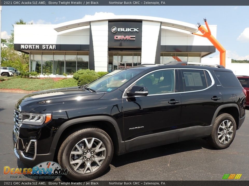 2021 GMC Acadia SLE AWD Ebony Twilight Metallic / Jet Black Photo #1