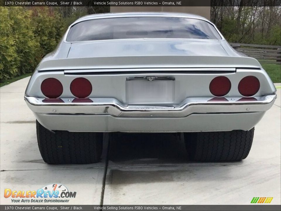 1970 Chevrolet Camaro Coupe Silver / Black Photo #13