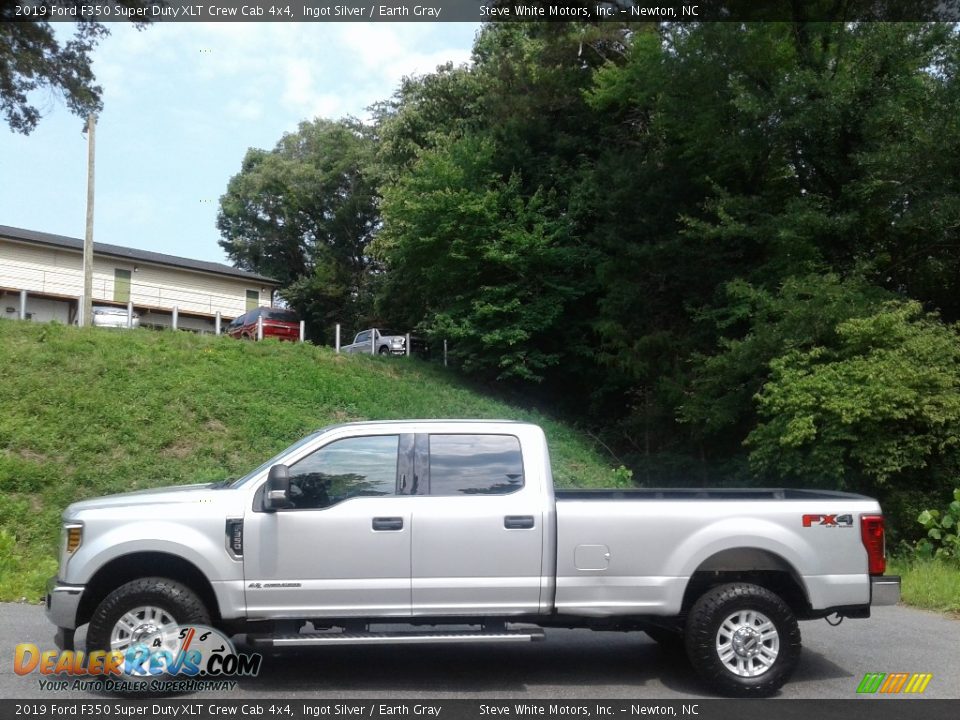 2019 Ford F350 Super Duty XLT Crew Cab 4x4 Ingot Silver / Earth Gray Photo #1