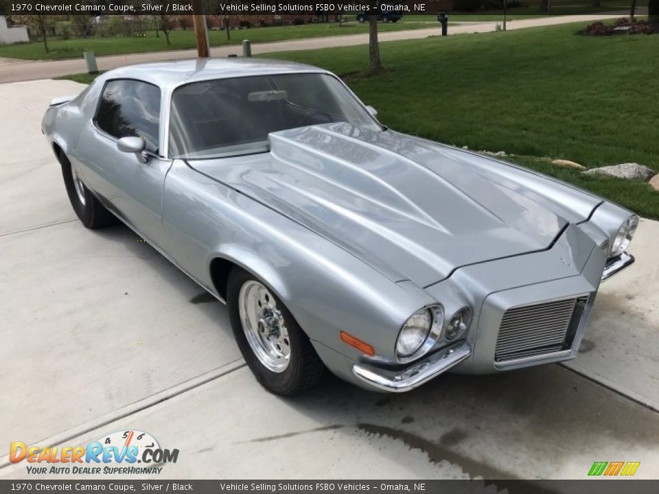 1970 Chevrolet Camaro Coupe Silver / Black Photo #14