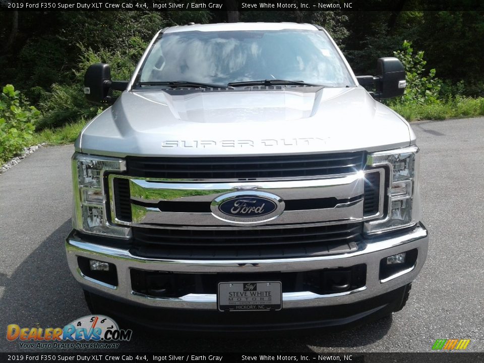 2019 Ford F350 Super Duty XLT Crew Cab 4x4 Ingot Silver / Earth Gray Photo #4