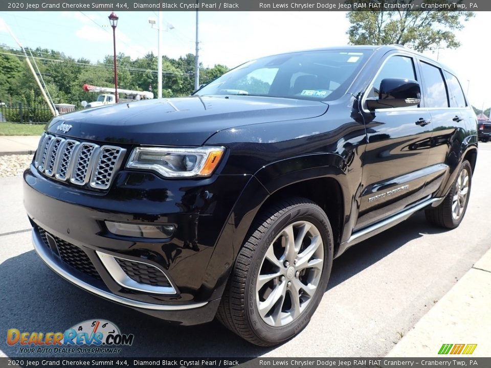 2020 Jeep Grand Cherokee Summit 4x4 Diamond Black Crystal Pearl / Black Photo #7