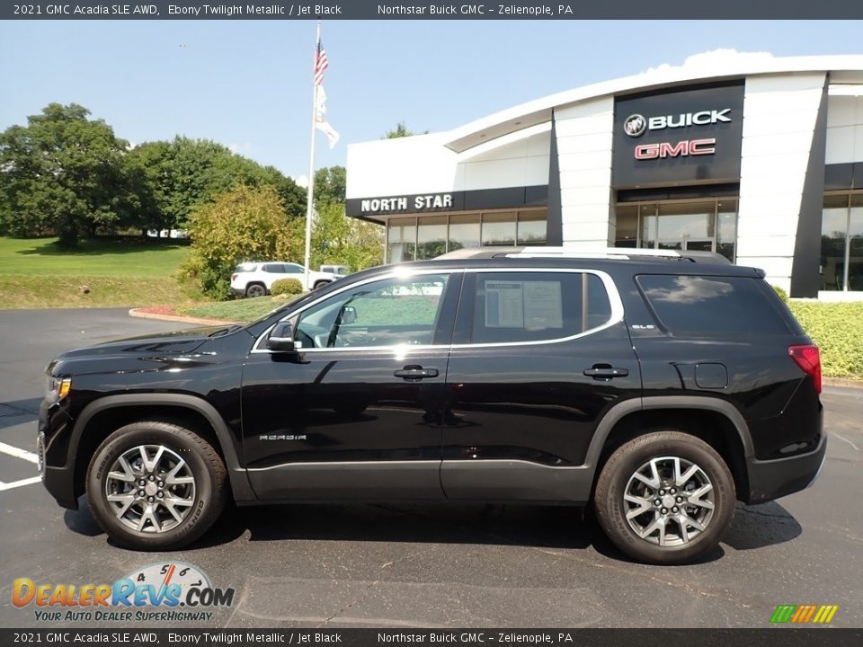 2021 GMC Acadia SLE AWD Ebony Twilight Metallic / Jet Black Photo #14