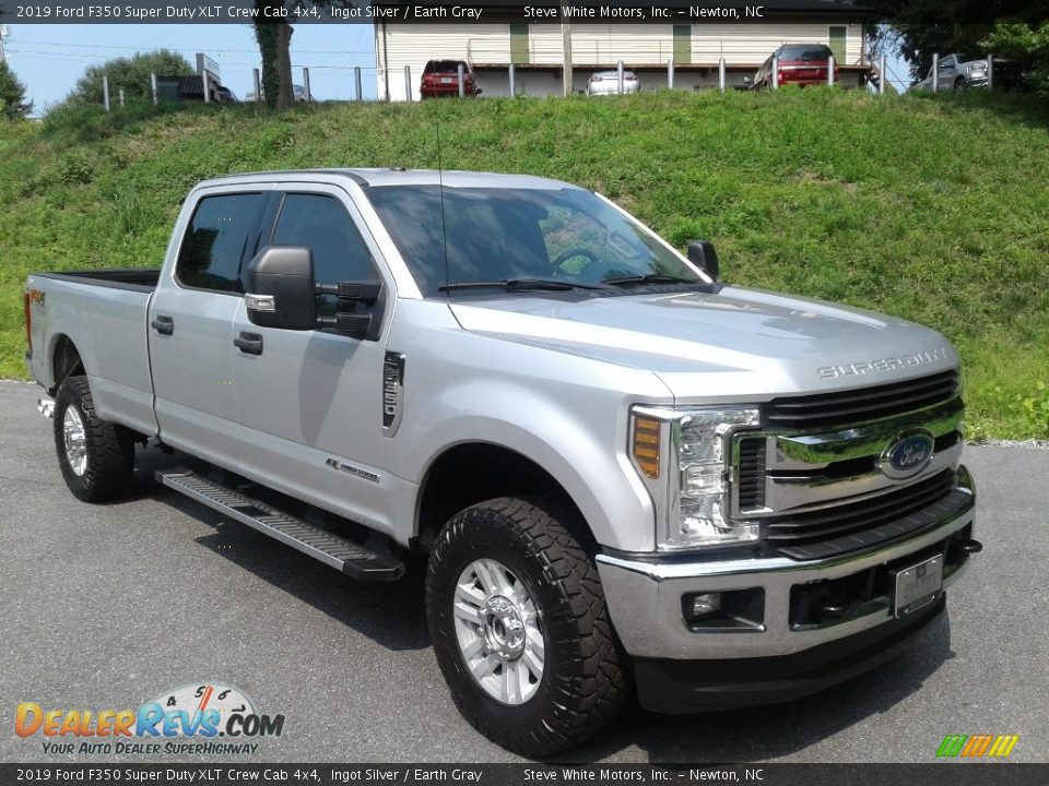 2019 Ford F350 Super Duty XLT Crew Cab 4x4 Ingot Silver / Earth Gray Photo #5