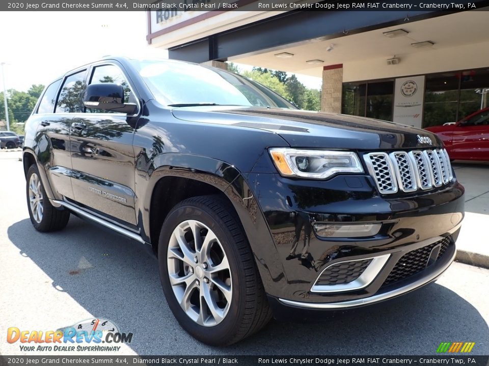 2020 Jeep Grand Cherokee Summit 4x4 Diamond Black Crystal Pearl / Black Photo #9