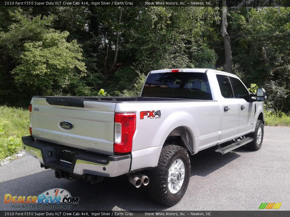 2019 Ford F350 Super Duty XLT Crew Cab 4x4 Ingot Silver / Earth Gray Photo #7