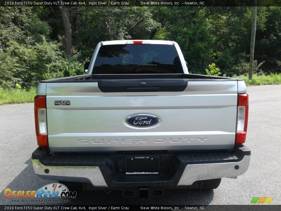 2019 Ford F350 Super Duty XLT Crew Cab 4x4 Ingot Silver / Earth Gray Photo #8