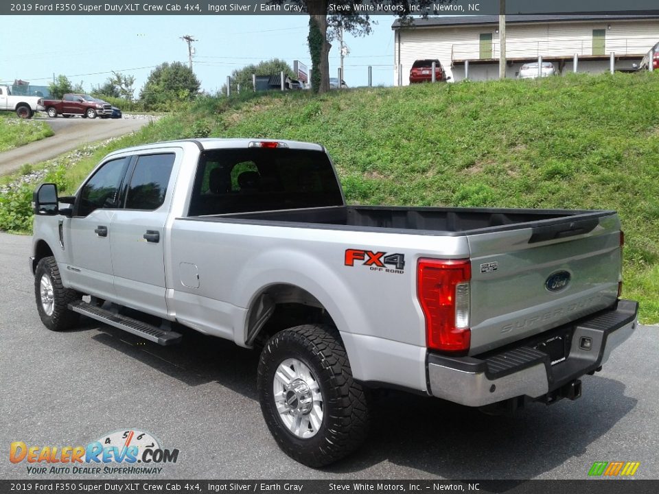 2019 Ford F350 Super Duty XLT Crew Cab 4x4 Ingot Silver / Earth Gray Photo #10