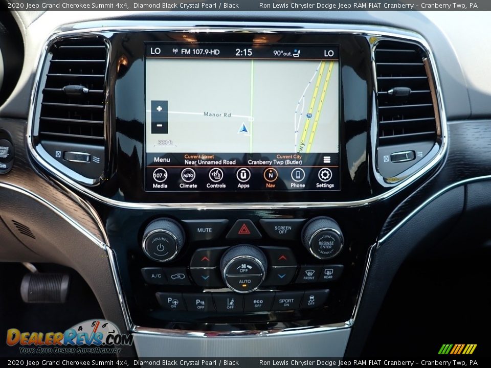 2020 Jeep Grand Cherokee Summit 4x4 Diamond Black Crystal Pearl / Black Photo #17
