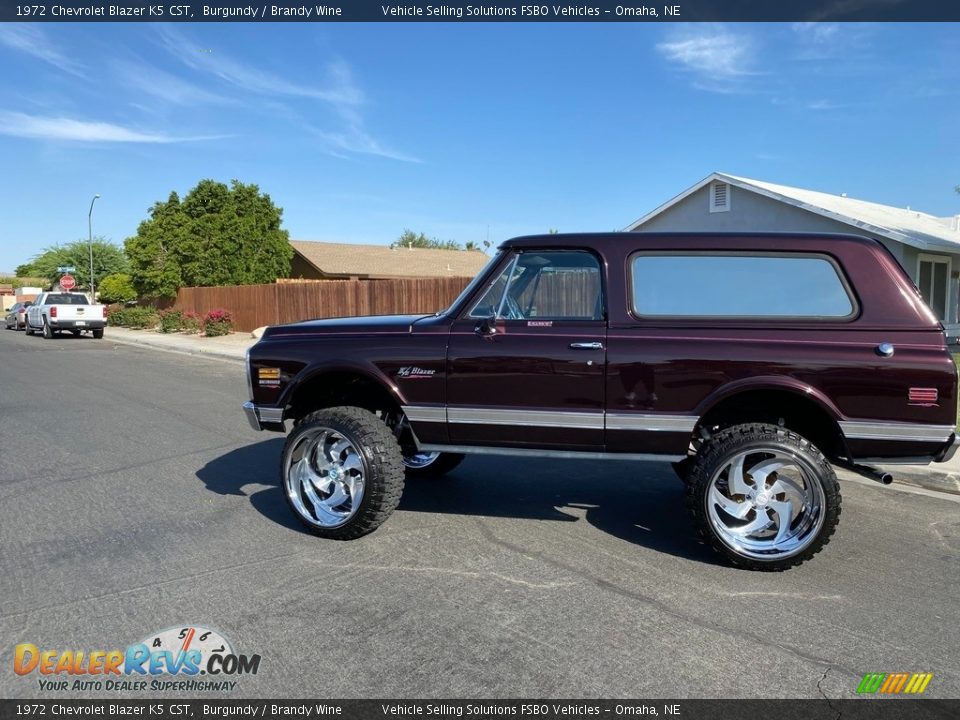 1972 Chevrolet Blazer K5 CST Burgundy / Brandy Wine Photo #2