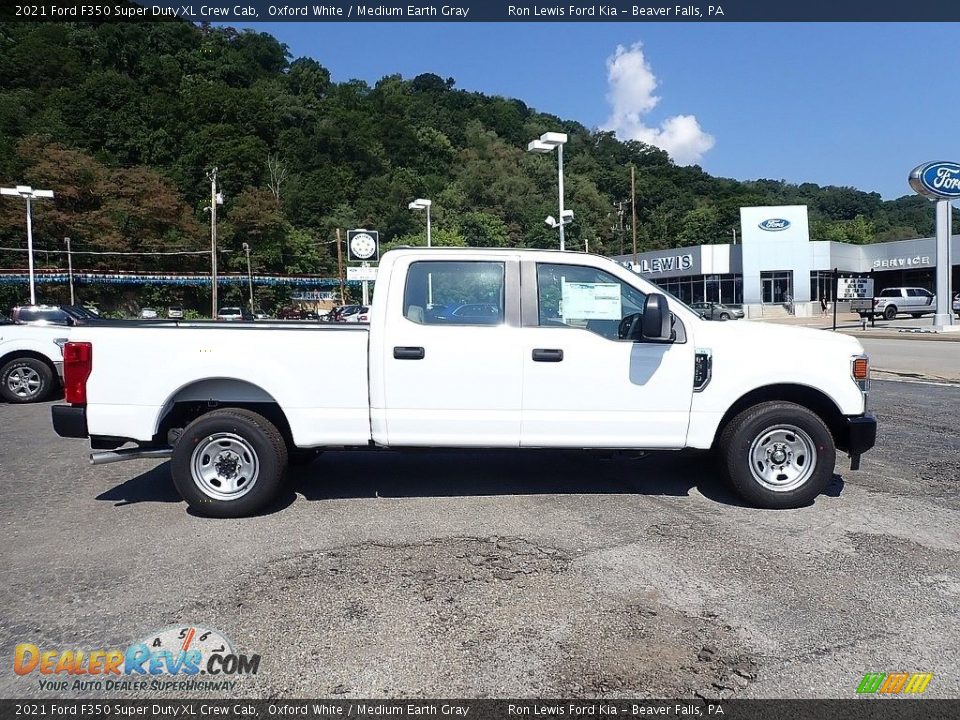 2021 Ford F350 Super Duty XL Crew Cab Oxford White / Medium Earth Gray Photo #1