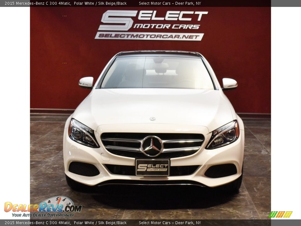 2015 Mercedes-Benz C 300 4Matic Polar White / Silk Beige/Black Photo #2