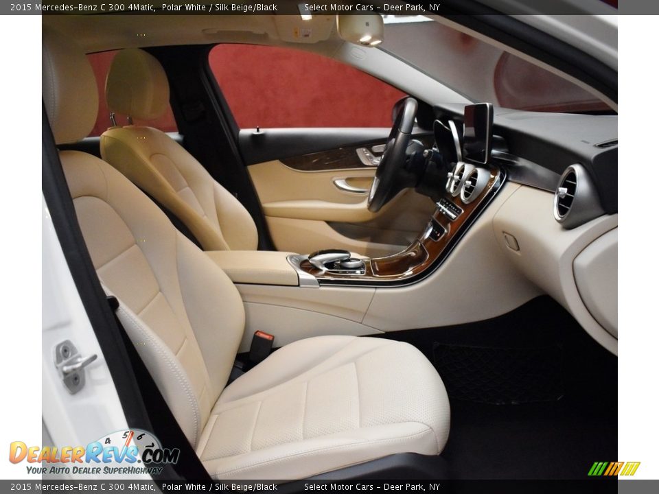 2015 Mercedes-Benz C 300 4Matic Polar White / Silk Beige/Black Photo #18