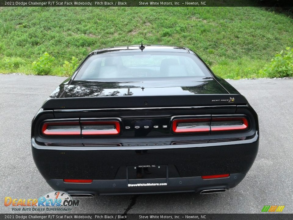 2021 Dodge Challenger R/T Scat Pack Widebody Pitch Black / Black Photo #7