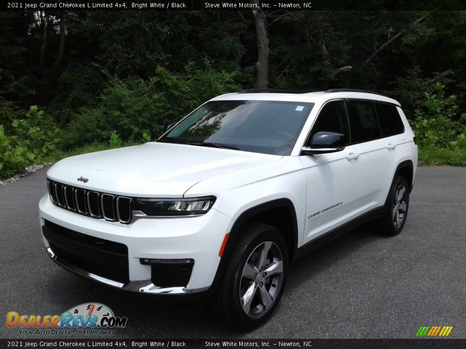 2021 Jeep Grand Cherokee L Limited 4x4 Bright White / Black Photo #3