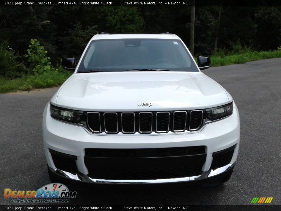 2021 Jeep Grand Cherokee L Limited 4x4 Bright White / Black Photo #4