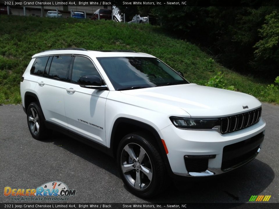 2021 Jeep Grand Cherokee L Limited 4x4 Bright White / Black Photo #5