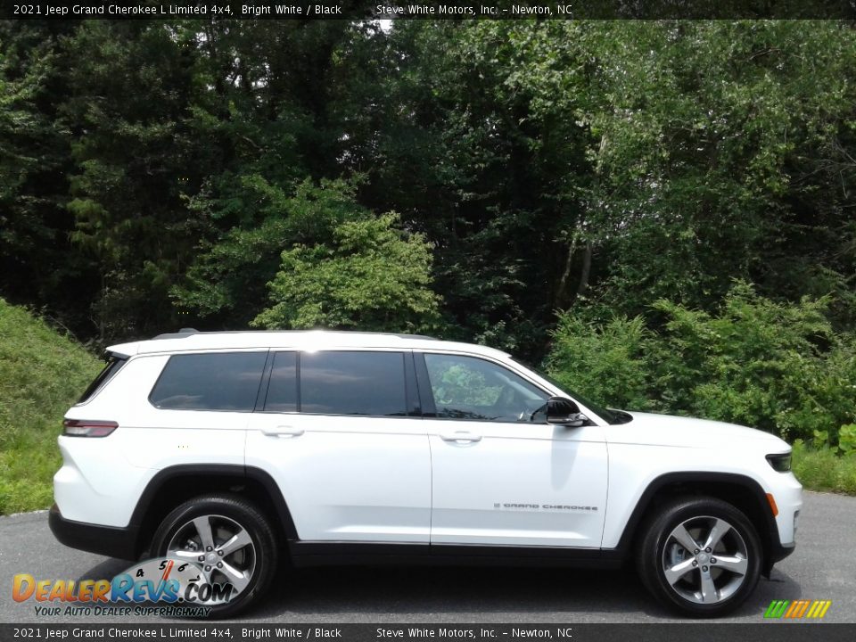 2021 Jeep Grand Cherokee L Limited 4x4 Bright White / Black Photo #6