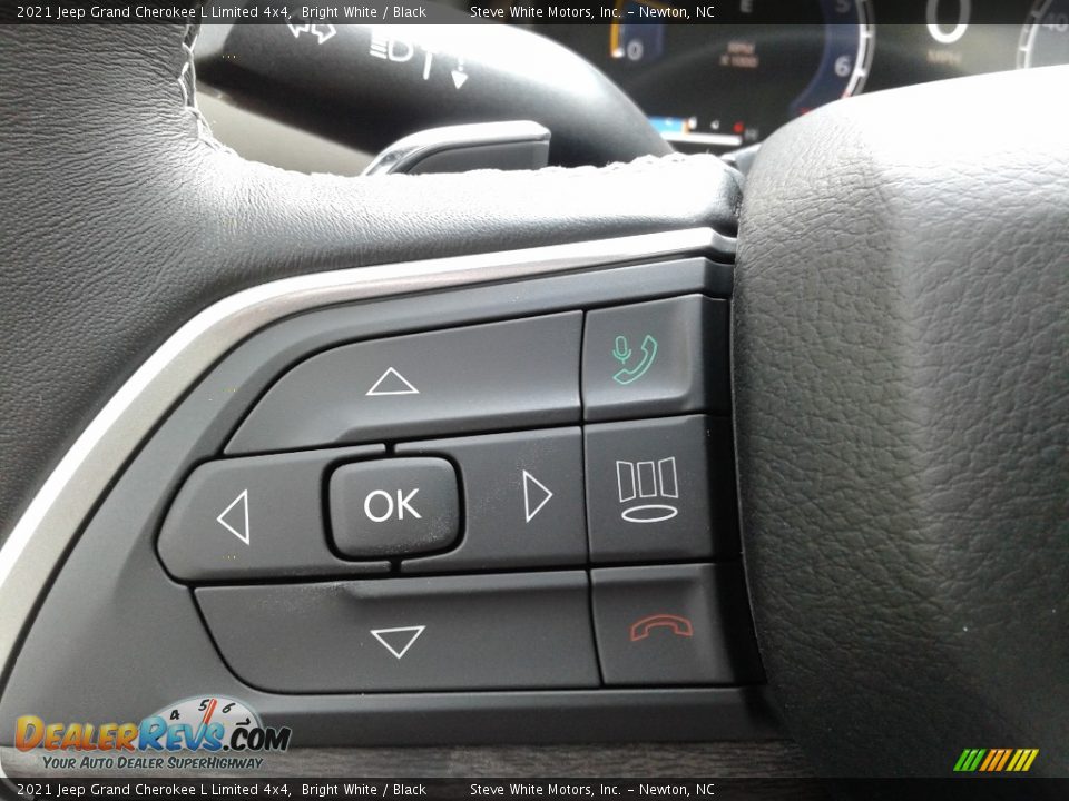 2021 Jeep Grand Cherokee L Limited 4x4 Bright White / Black Photo #22