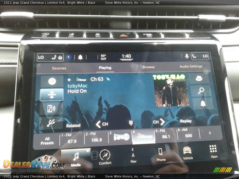 2021 Jeep Grand Cherokee L Limited 4x4 Bright White / Black Photo #26