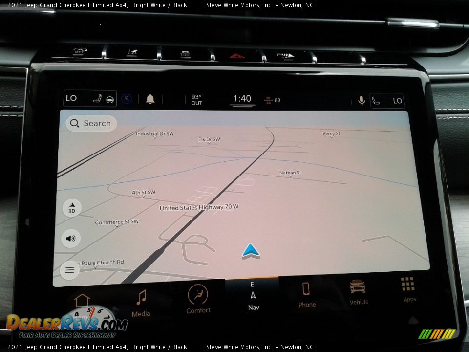 2021 Jeep Grand Cherokee L Limited 4x4 Bright White / Black Photo #27