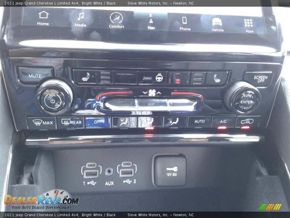 2021 Jeep Grand Cherokee L Limited 4x4 Bright White / Black Photo #29