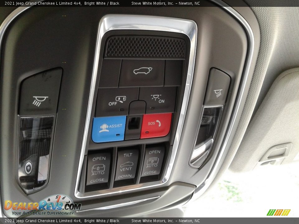 2021 Jeep Grand Cherokee L Limited 4x4 Bright White / Black Photo #32