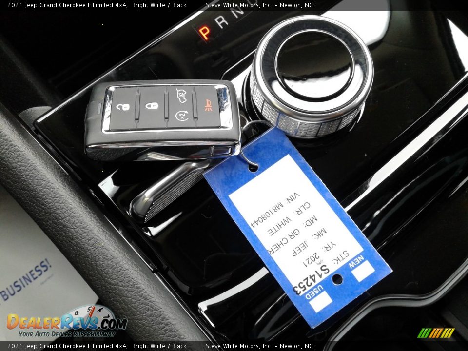 2021 Jeep Grand Cherokee L Limited 4x4 Bright White / Black Photo #35