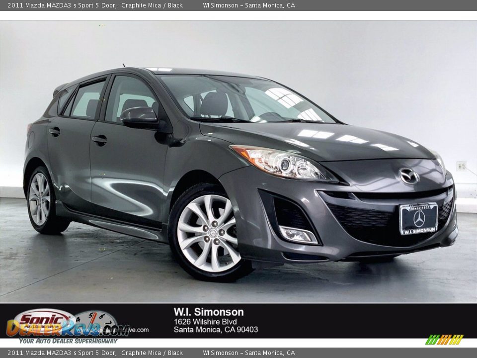 2011 Mazda MAZDA3 s Sport 5 Door Graphite Mica / Black Photo #1