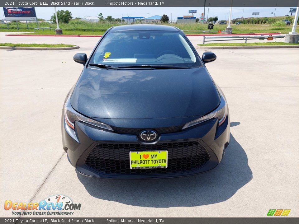 2021 Toyota Corolla LE Black Sand Pearl / Black Photo #2